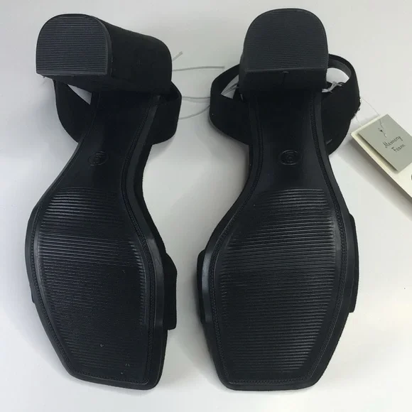 A NewDay Black Thick Heel Shoes Ankle Strap heeled sandal - Picture 9 of 13